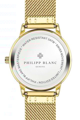 Montre à quartz en acier - Doré