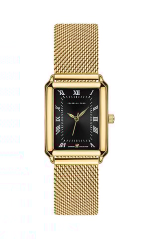 Montre à quartz en acier et diamant Elene 