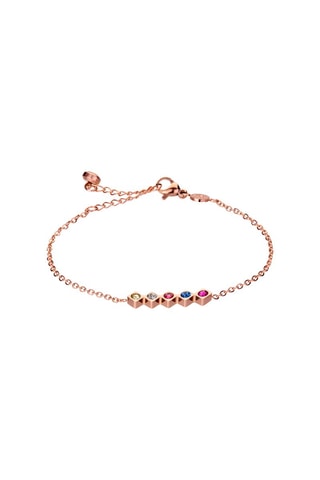 Bracelet Gemstone glam  - Doré rose