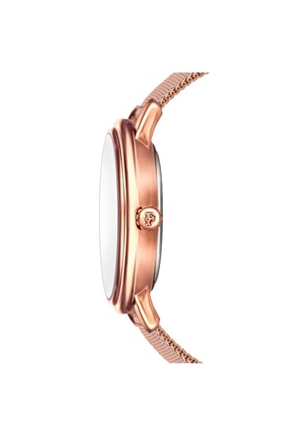 Montre à quartz en acier et diamant Juliet 