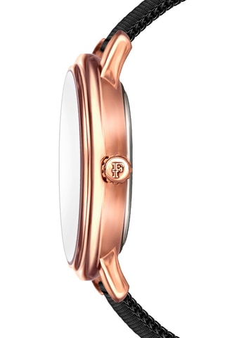 Montre à quartz en acier et diamants Aurora 