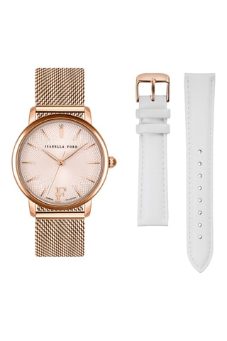 Coffret montre à quartz diamant et bracelets Juliet
