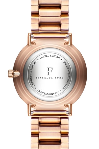 Montre à quartz en acier, diamant et nacre Chloé