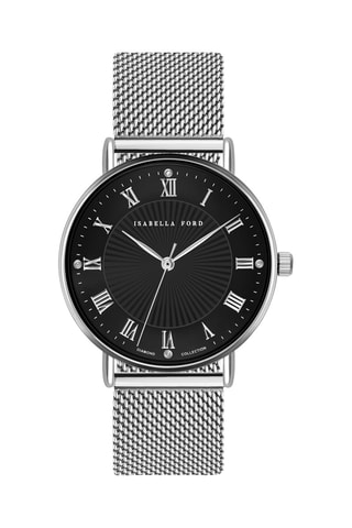 Coffret montre à quartz en diamants et bracelet Désirée