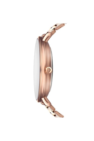 Montre à quartz en acier et diamant Florence
