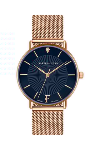 Coffret montre à quartz diamants et bracelets Florence