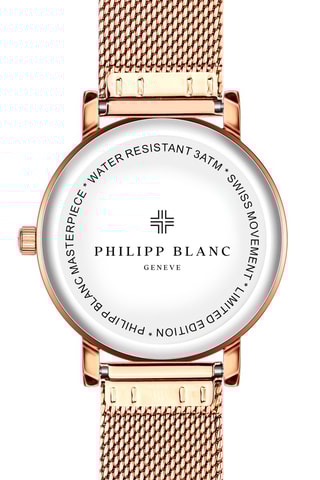Montre à quartz en acier - Doré rose