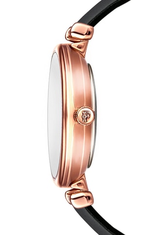 Montre à quartz en cuir et diamant Sophia