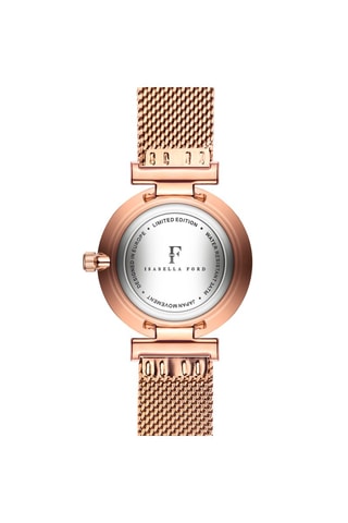 Montre à quartz en acier et diamant Portia