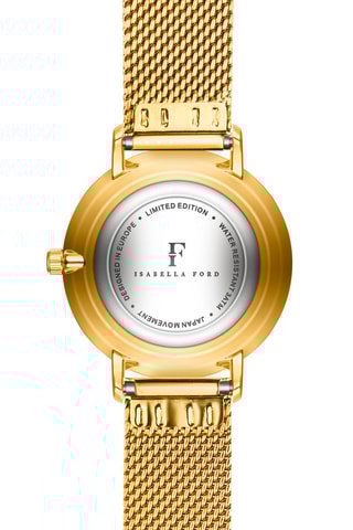 Montre à quartz en acier, diamant et nacre Capri
