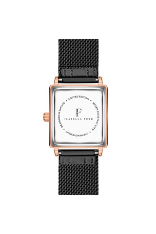 Montre à quartz en acier et diamant Patricia