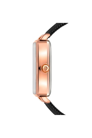 Montre à quartz en acier et diamant Patricia