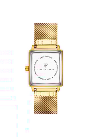 Montre à quartz en acier et diamant Charlotte