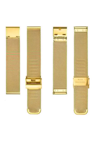 Montre à quartz en acier et diamant Charlotte