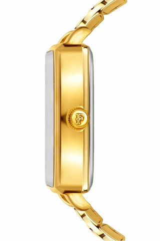 Montre à quartz en acier et diamant Charlotte