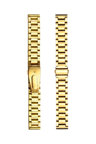 Montre à quartz en acier et diamant Charlotte