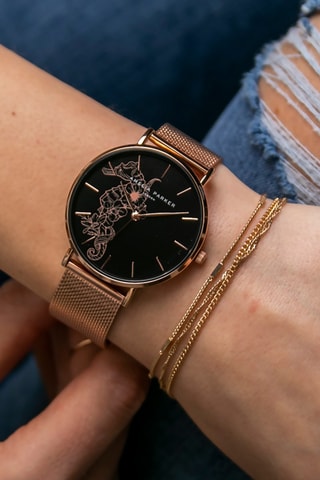 Coffret montre à quartz et bracelet Fossil