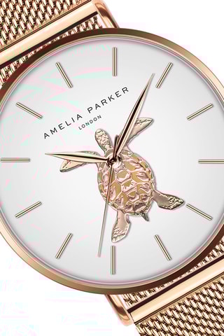 Coffret montre à quartz et bracelet Rose Turtle
