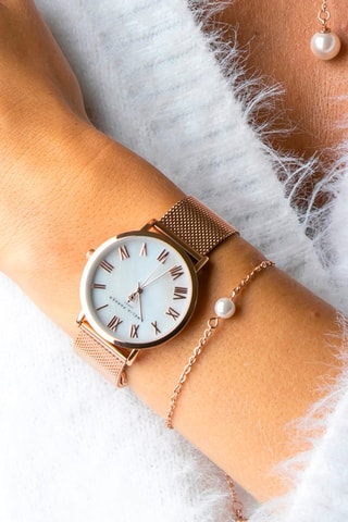 Coffret montre à quartz et bracelet Rose Turtle