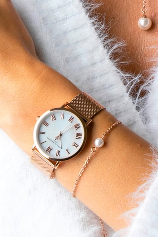 Coffret montre à quartz et bracelet Petite Classique