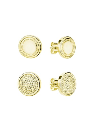 2 paires de puces Olivia - Doré
