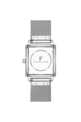 Montre à quartz en acier et diamant Morgane