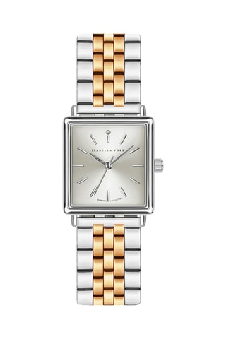 Montre à quartz en acier et diamant Morgan