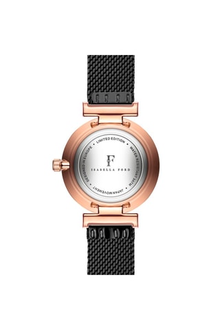 Montre à quartz en acier et diamant Louise