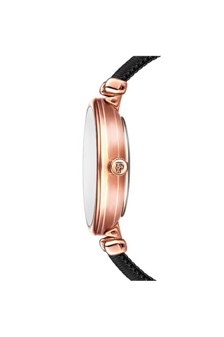 Montre à quartz en acier et diamant Louise