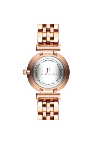 Montre à quartz en acier et diamant Louise