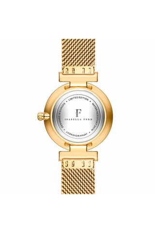 Montre à quartz en acier et diamant Nathalie