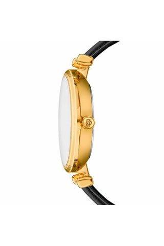 Montre à quartz en cuir et diamant Nathalie