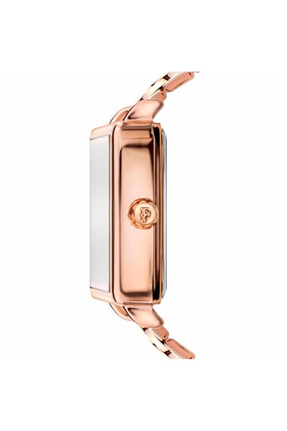 Montre à quartz en acier Florence - Doré rose