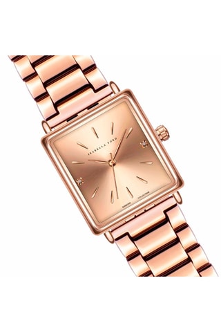 Montre à quartz en acier Florence - Doré rose
