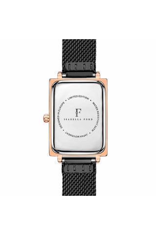Montre à quartz en acier et diamant Odette