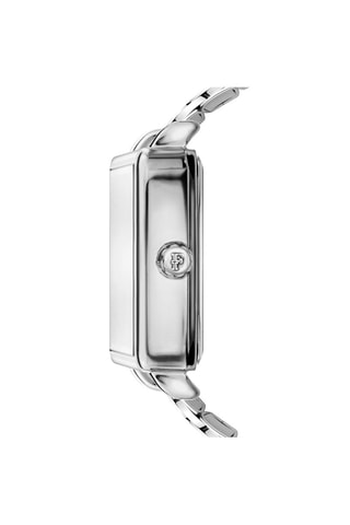 Montre à quartz en acier et diamants Lea