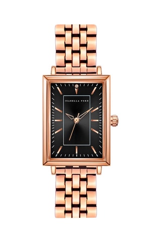 Montre à quartz en acier et diamant Odette
