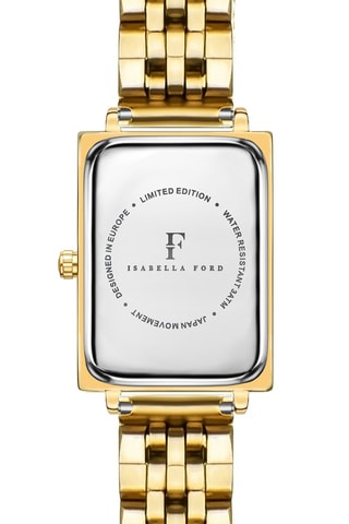 Montre à quartz en acier et diamant Élodie