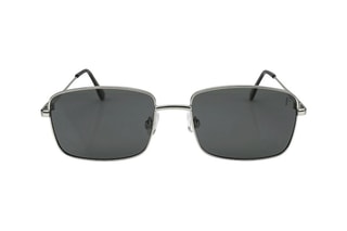 Lunettes de soleil polarisées femme 1990 - Catégorie 3 - Noir et argenté