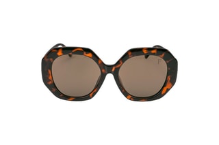 Lunettes de soleil polarisées femme Glamour - Catégorie 3 - Marron foncé et jaune foncé
