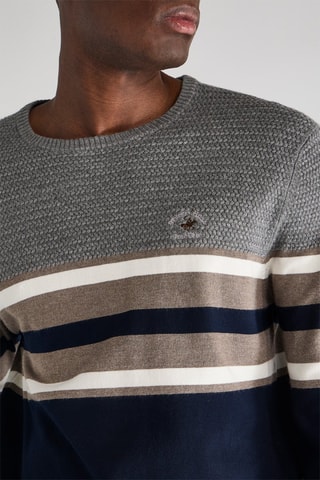 Pull - Gris et bleu