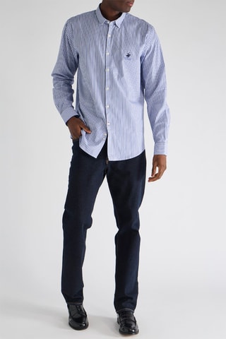 Chemise - Bleu et écru