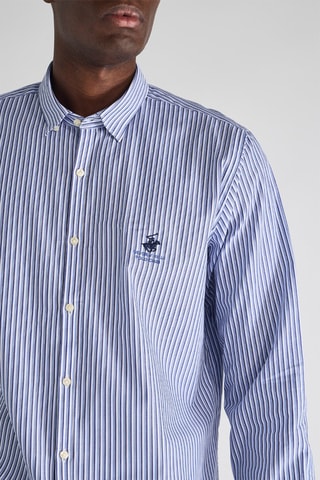 Chemise - Bleu et écru