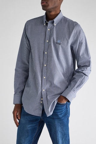 Chemise - Bleu et écru