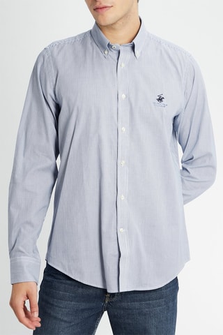 Chemise - Blanc et bleu marine