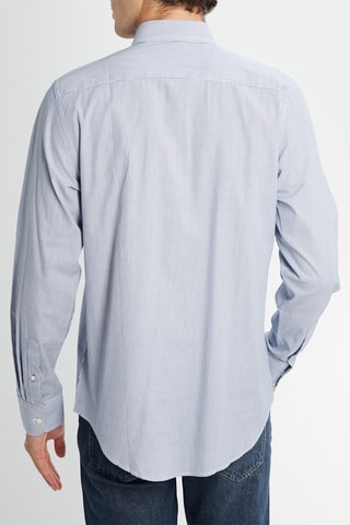 Chemise - Blanc et bleu marine
