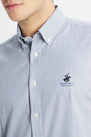 Chemise - Blanc et bleu marine