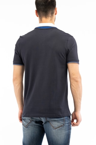 Polo - Bleu marine et blanc