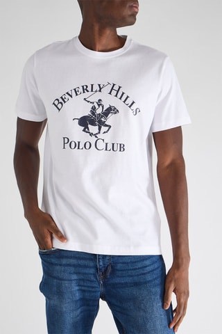 T-shirt - Blanc et bleu