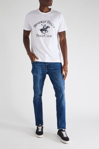 T-shirt - Blanc et bleu